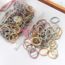 Elastice pentru codite Cod EL012OO, set 100 bucati colorate